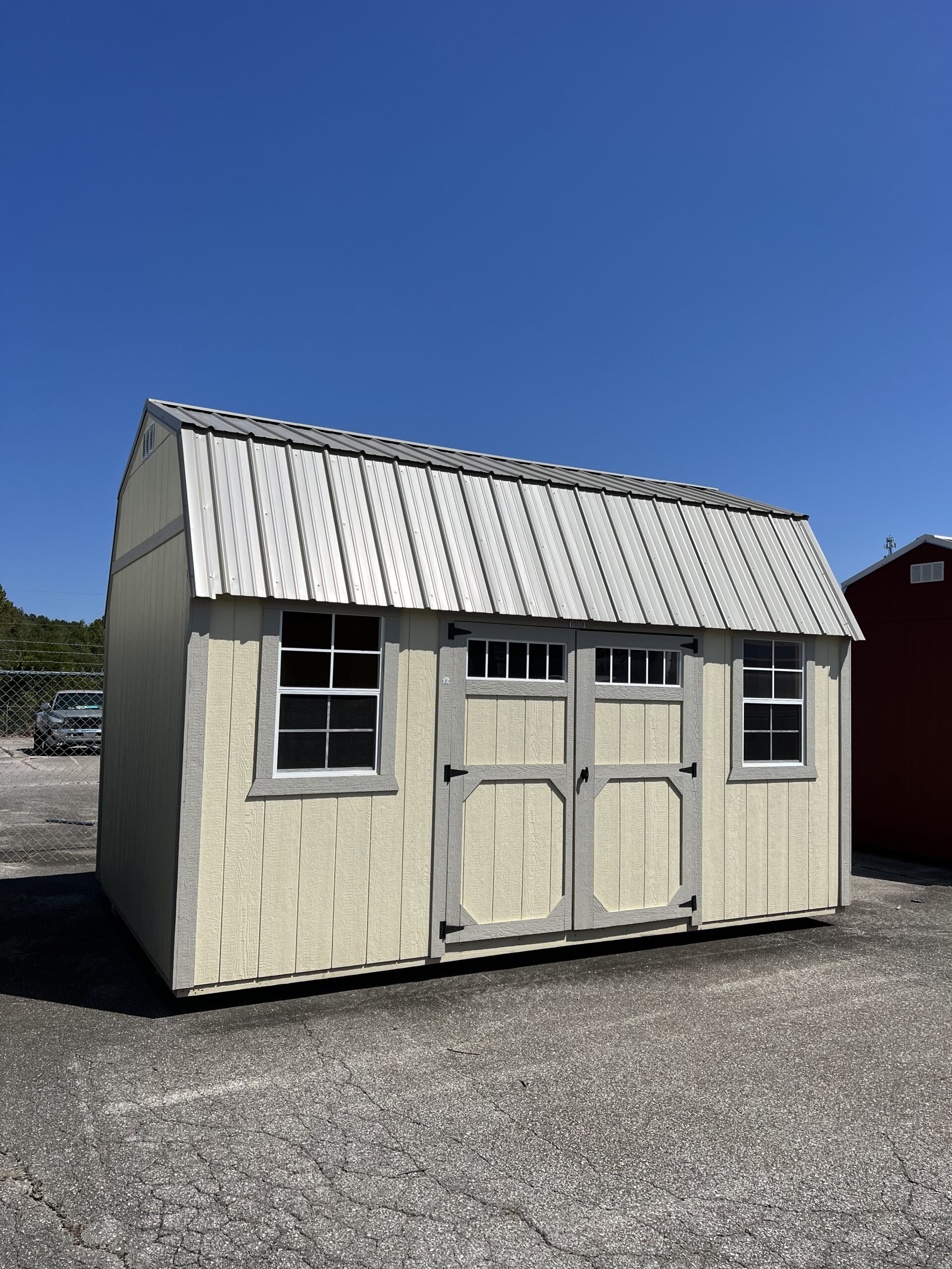 10x16 Derksen Painted Side Lofted Barn at Homestead Landing in Dickson TN