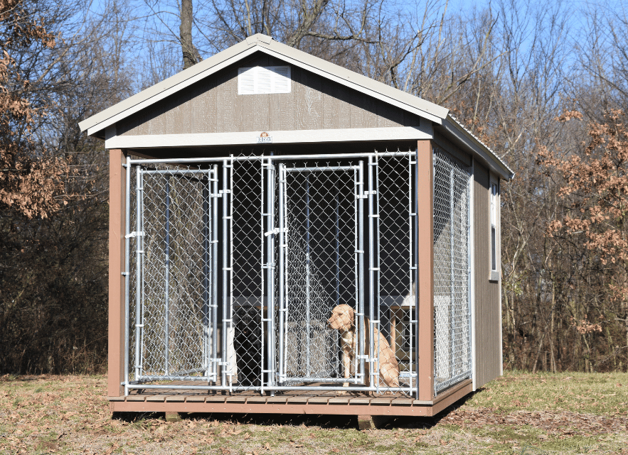 Derksen Portable Double Dog Kennel at Homestead Landing