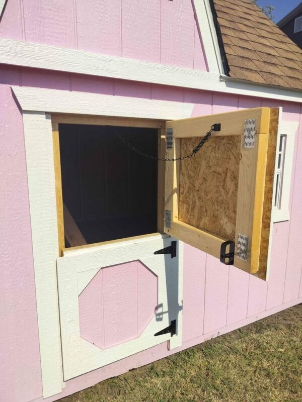 10x12 Derksen Portable Pink Wood Victorian Style Playhouse at Homestead-Landing in Dickson TN