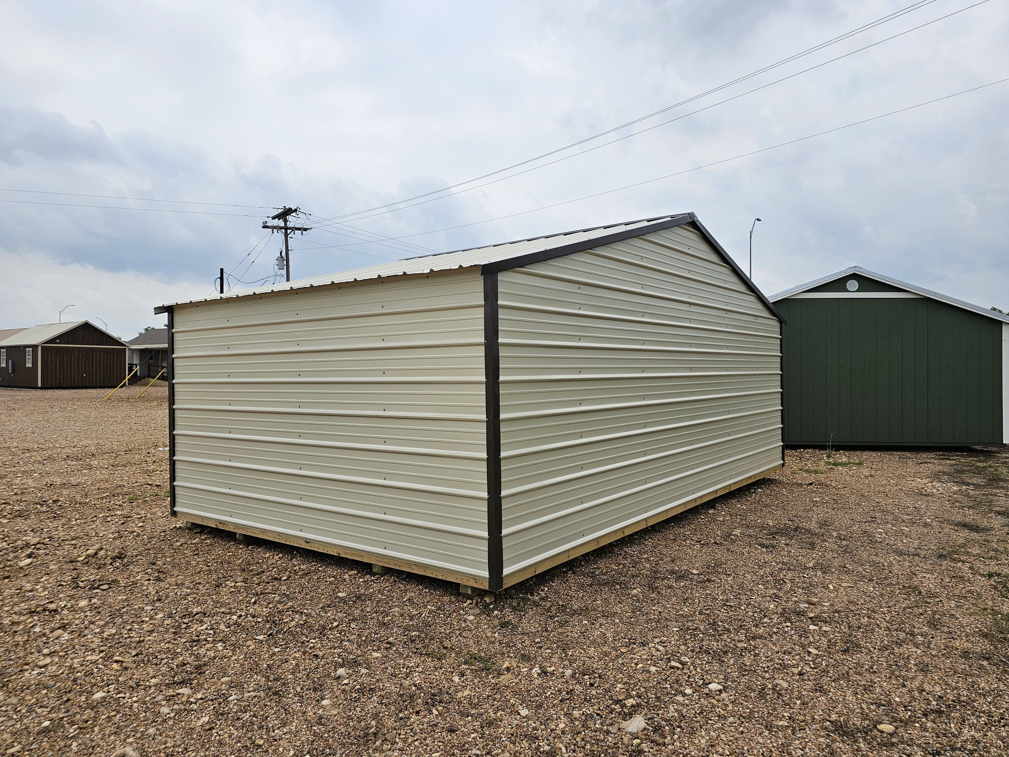 12x24 Derksen Best Value Metal Side Entry Utility Shed at Homestead Landing in Dickson TN