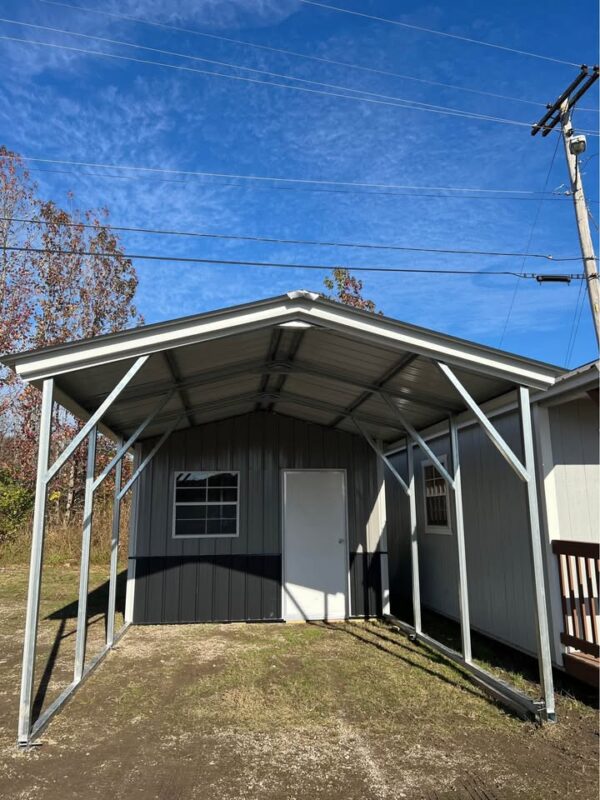 12x25x8 MaxSteel Metal Combo Carport Garage at Homestead Landing in Dickson TN
