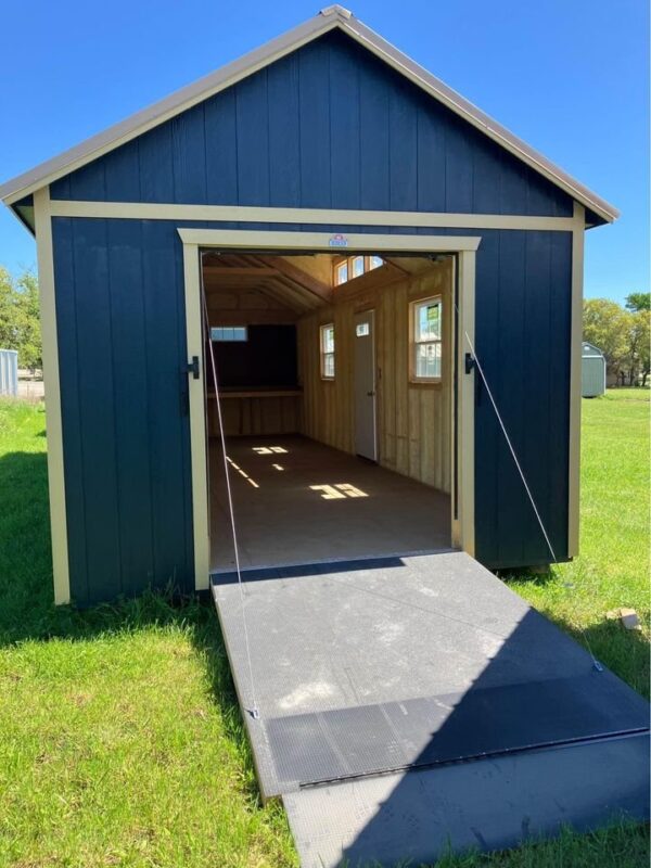 12x32 Derksen Portable Sider Utility Shed with Transom Dormer System at Homestead Landing in Dickson TN