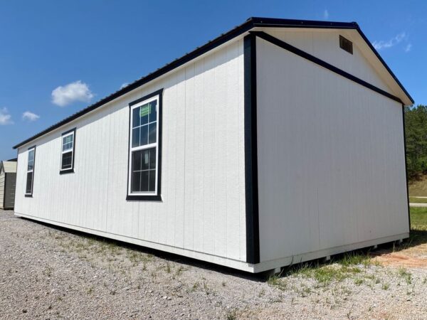 14x40 Derksen Portable Side Cabin with Transom window Dormer at Homestead Landing in Dickson TN