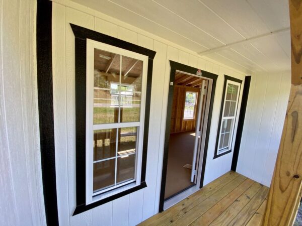 14x40 Derksen Portable Side Cabin with Transom window Dormer at Homestead Landing in Dickson TN