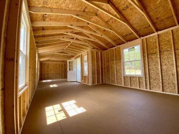 14x40 Derksen Portable Side Cabin with Transom window Dormer at Homestead Landing in Dickson TN