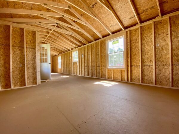 14x40 Derksen Portable Side Cabin with Transom window Dormer at Homestead Landing in Dickson TN