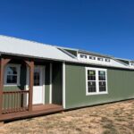 16x50 Derksen Side Cabin with Double Dormer Systems and Transom Windows at Homestead Landing in Dickson TN