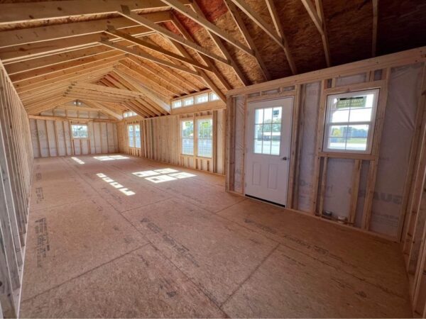 16x50 Derksen Side Cabin with Double Dormer Systems and Transom Windows at Homestead Landing in Dickson TN