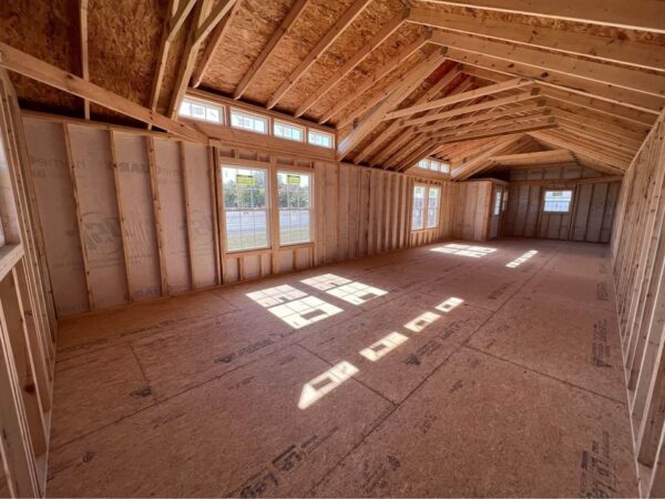 16x50 Derksen Side Cabin with Double Dormer Systems and Transom Windows at Homestead Landing in Dickson TN