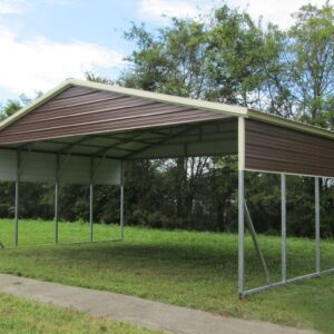 MaxSteel Boxed Eave Triple Wide Metal Carport at Homestead Landing in Dickson TN