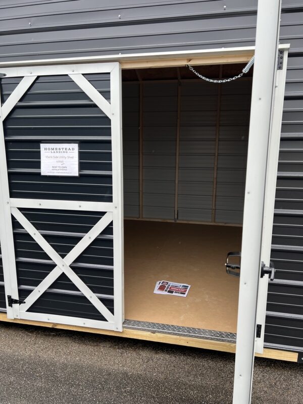 10x16 Derksen Metal Side Utility Shed at Homestead Landing in Dickson TN
