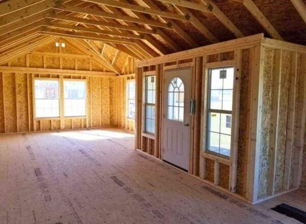 16x44 Derksen Side Cabin with Sunburt Dormers at Homestead Landing in Dickson TN