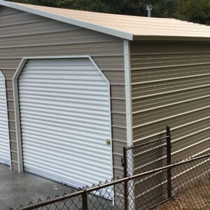 MaxSteel 20x20x9 Boxed Eave Two Car Metal Garage available Homestead Landing in Dickson TN