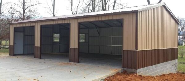 25x40x10 MaxSteel Metal Vertical Side-Entry Garage at Homestead Landing in Dickson TN