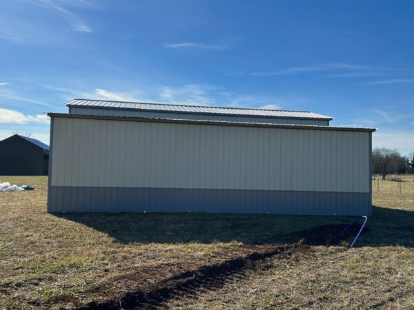 Custom 42x30 MaxSteel Metal Apex Barn with Lean-tos at Homestead Landing in Dickson TN