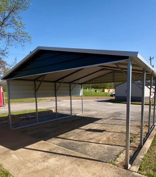 18x20x8 Max Steel Metal Carport at Homestead Landing in Dickson TN