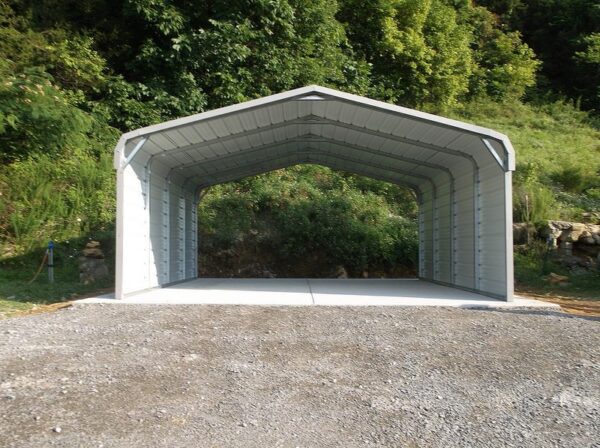 26x20x8 MaxSteel Triple Wide Metal Carport at Homestead Landing in Dickson TN