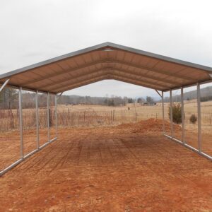 20x20 MaxSteel Boxed Eave Metal Carport at Homestead Landing in Dickson TN