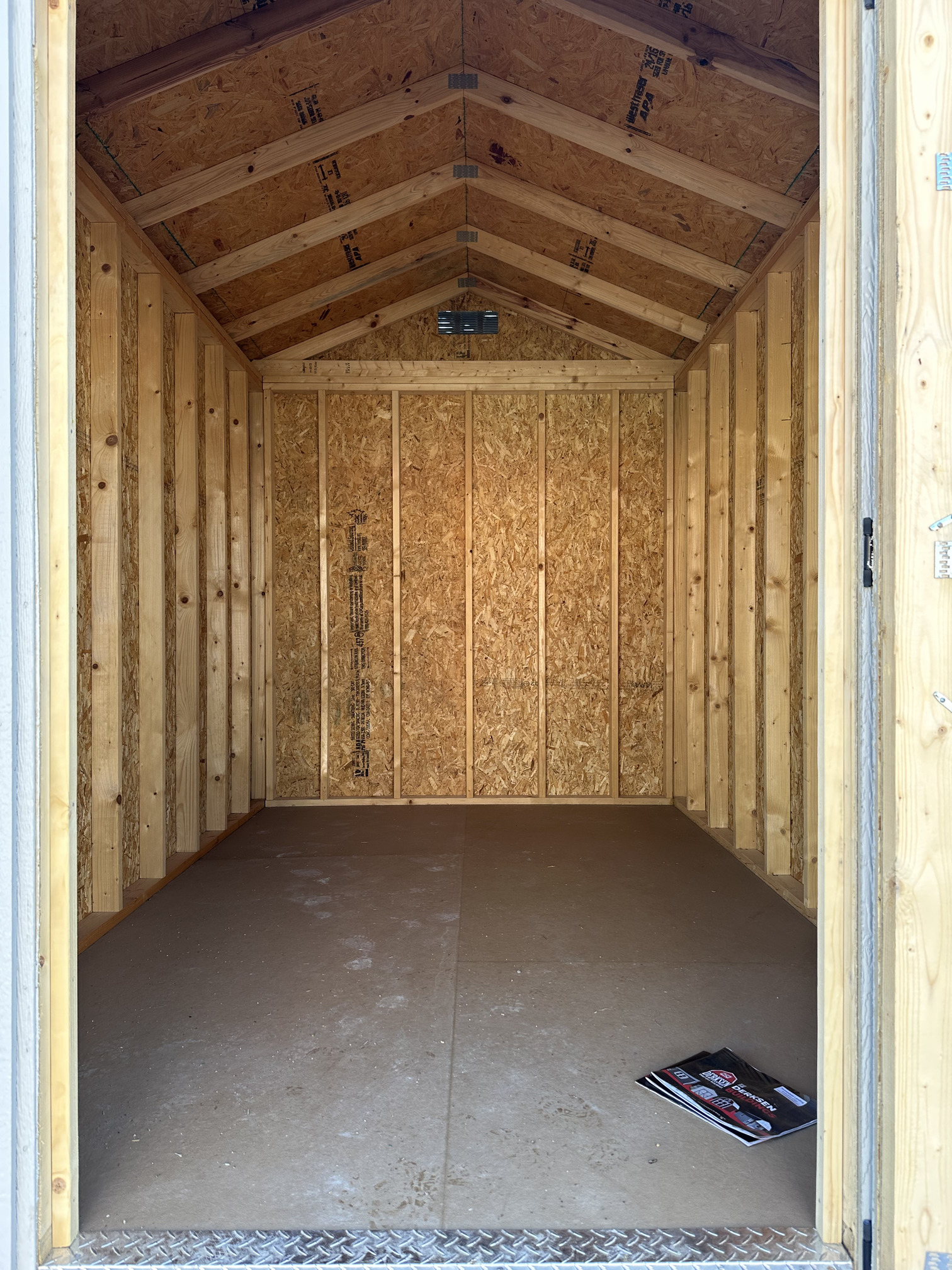 8x12 Derksen Wood Utility Shed wtih Transom Window at Homestead Landing in Dickson TN