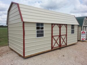 Derksen Portable Side Lofted Metal Barn at Homestead Landing in Dickson TN