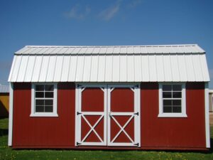 Derksen Portable Side Lofted Red Barn at Homestead Landing in Dickson TN