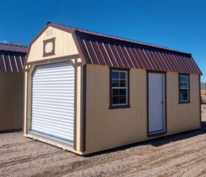 Derksen Portable Lofted Barn Garage at Homestead Landing