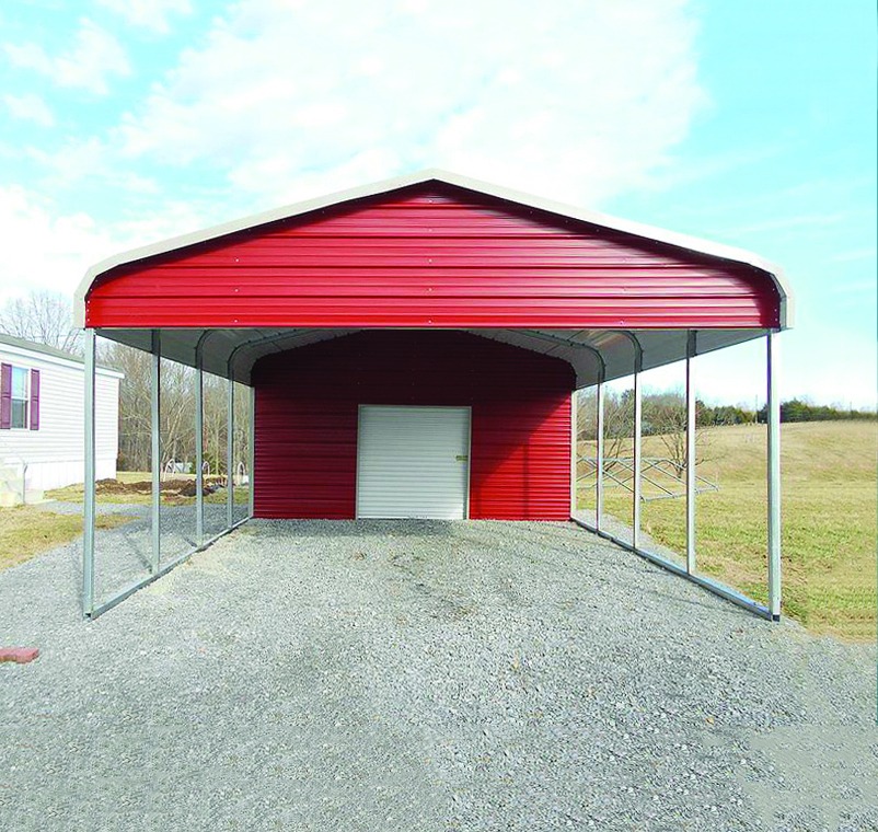 MaxSteel Metal Combo Carport + Garage | Carport with Storage